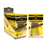 King Palm Mini Rolling Cones Variety Pack - Banana Cream Flavor, Tobacco-Free, Front View