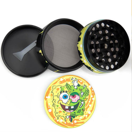 PILOT DIARY SpongeBob Grinder - Open View with Mesh Screen and Teeth