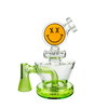 Goody Glass Big Face VR Vape Rig in Slime Green with Novelty Design - Front View