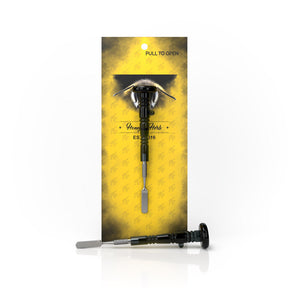 Honeybee Herb DELIGHT DAB TOOL in Black - Front View with Packaging