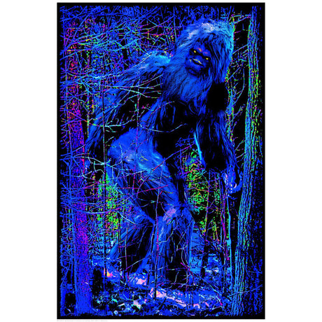 24"x36" Blacklight Poster featuring a vibrant psychedelic design, perfect for home decor