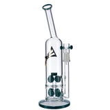 EVOLUTION Blaze Perc Dab Rig with Straight Design, 14.5" Height, 18-19mm Joint, and Percolator - Front View