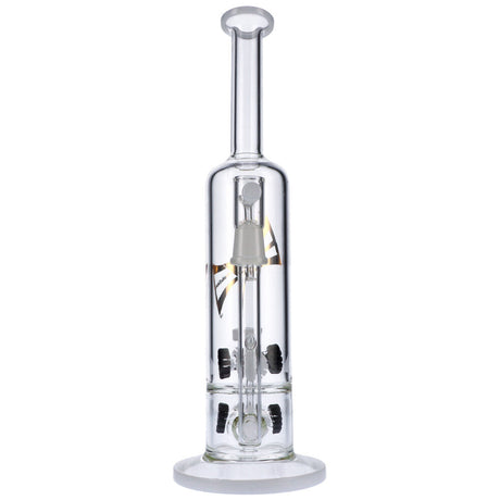 EVOLUTION Blaze Perc Dab Rig with Straight Design, 14.5" Height, and Percolator - Front View