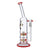 EVOLUTION Blaze Perc Dab Rig with Percolator, 14.5" Tall, 18-19mm Joint, Front View on White Background