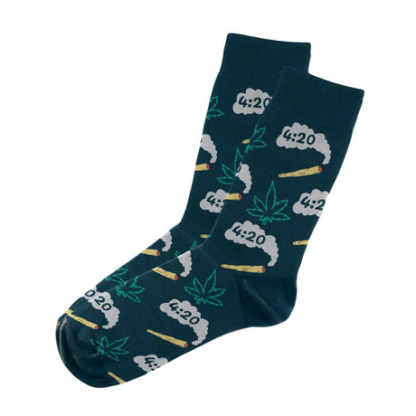 Blazing Buddies Socks with 4:20 and joint patterns, comfortable cotton blend, size options available