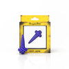 Honeybee Herb Blue Directional Carb Cap for Dab Rigs, Front View on Branded Packaging