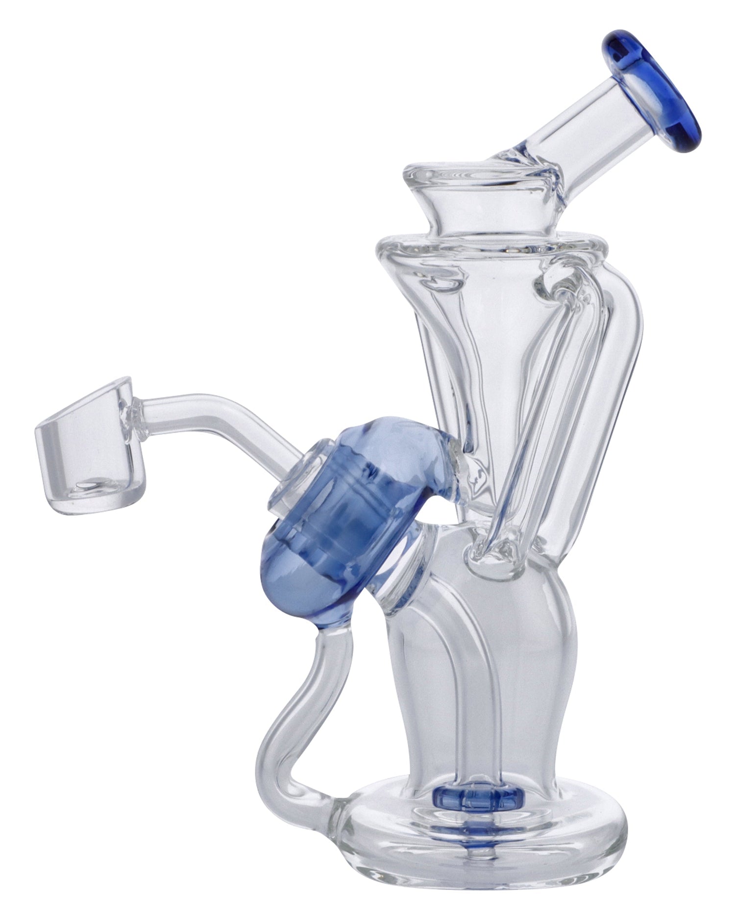 Blue Recycler Dab Rig - 6in - Smooth Hits Every Time – DankGeek
