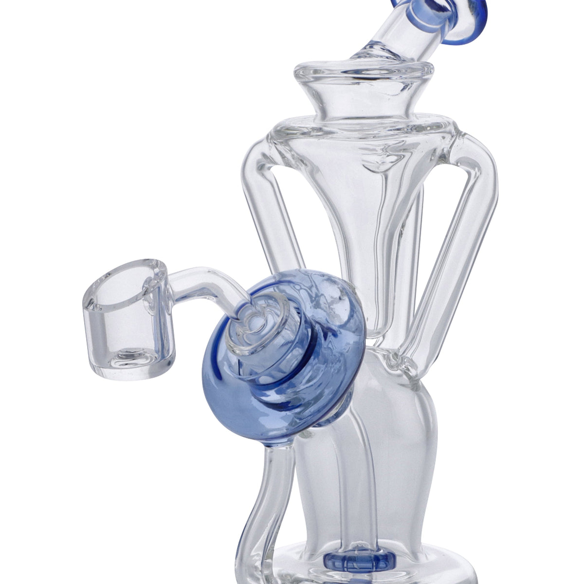 Blue Recycler Dab Rig - 6in - Smooth Hits Every Time – DankGeek