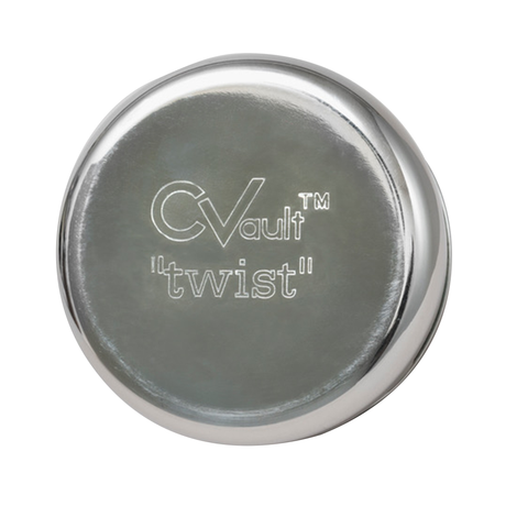 Freshstor CVault Storage Case Large - XS Twist top view on seamless white background