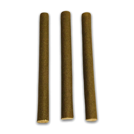 CaliGreenGold Brown Hemp Wraps with Cornhusk Filter Tip, 3-Pack, Top View