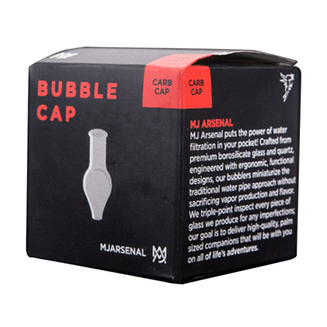MJ Arsenal Quartz Carb Caps - Bubble Style packaging on black background