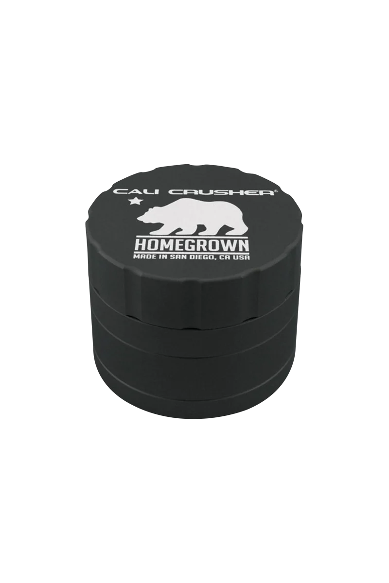 Cali Crusher Homegrown 4-Piece Grinder in Black - USA Made Aluminum with Quicklock Feature