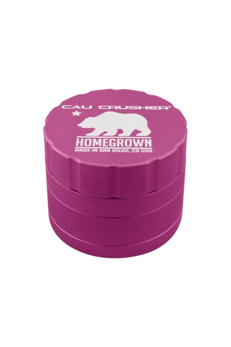 Cali Crusher Homegrown 4-Piece Grinder in Purple with Quicklock - Front View