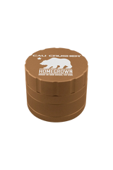Cali Crusher Homegrown 4-Piece Grinder with Quicklock in Brown, Top View