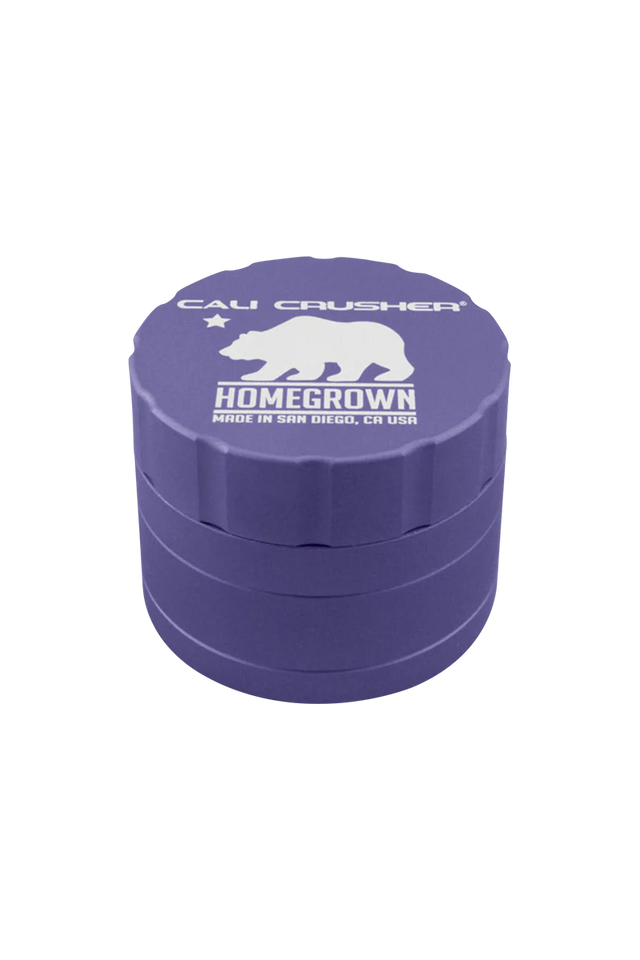 Cali Crusher Homegrown 4-Piece Grinder in Purple with Quicklock, Aluminum