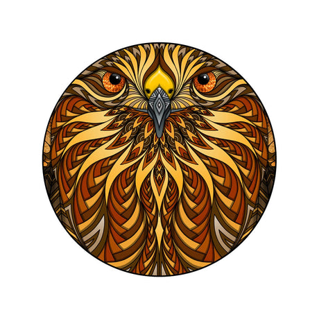 Cali Crusher Homegrown Phil Lewis Hawk Grinder, 4-piece metal grinder with intricate hawk design