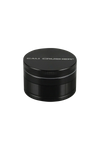 Cali Crusher O.G. 2" Black 4-Piece Grinder for Dry Herbs, Top View on White Background