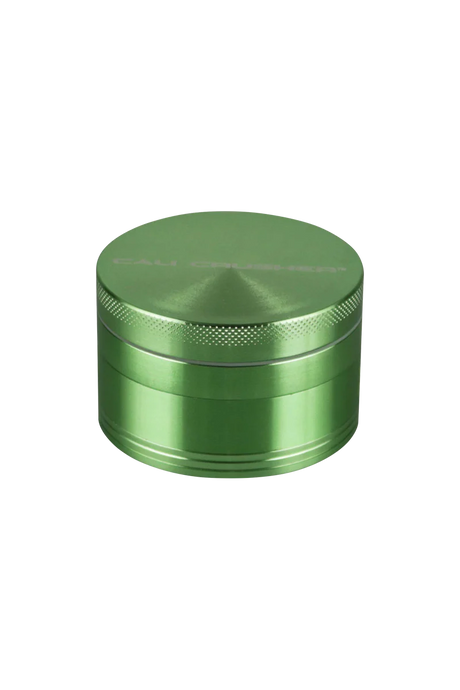 Cali Crusher O.G. 2.5" Green 4-Piece Grinder, Top View, Aluminum Construction