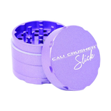 Cali Crusher OG Slick 4-Piece Nonstick Grinder in Purple with Textured Grip
