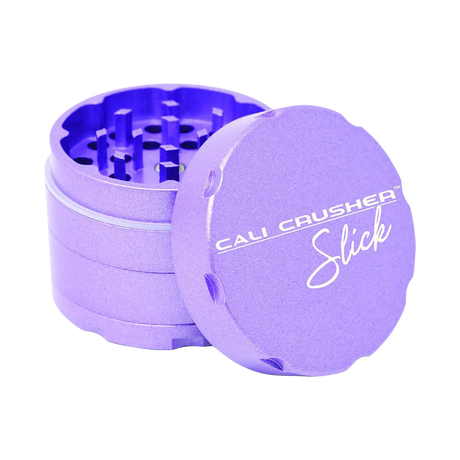 Cali Crusher OG Slick 4-Piece Nonstick Grinder in Purple with Textured Grip