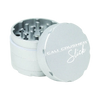 Cali Crusher OG Slick 4-Piece Grinder in Silver with Nonstick Coating - Top and Inside View