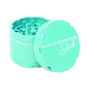 Cali Crusher OG Slick 4-Piece Nonstick Grinder in Teal, Top and Side View