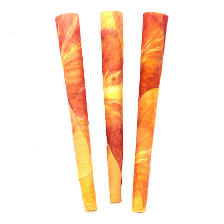 Cali Sunset Rose Petal King Cones 3-Pack by PETALS, Front View on White Background