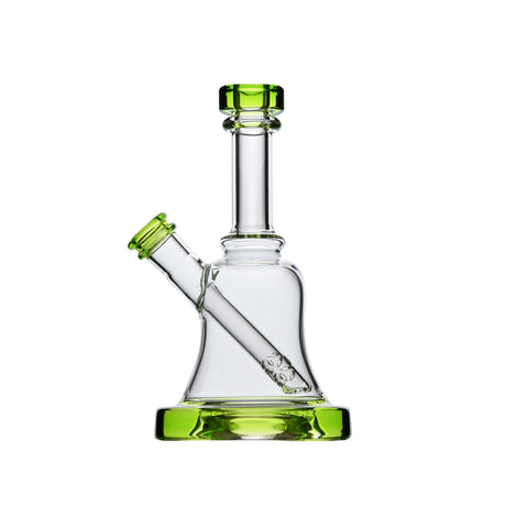 Calibear Bell Rig in Lime Green, Compact 6" Borosilicate Glass Dab Rig with Beaker Design