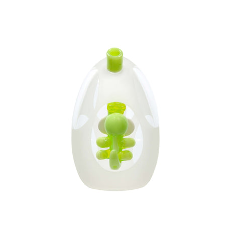 Calibear Frosted Yoshi Egg Bong with Quartz Beaker Design for Concentrates - Front View