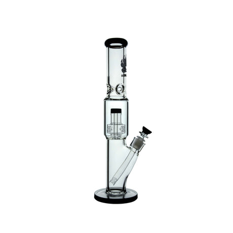 Calibear Sol Straight Tube Bong in Borosilicate Glass with Heavy Wall, 16" Height, Side View