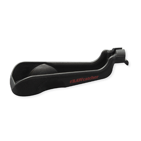 RAW Ash Catcher V2 - Durable Nylon Ashtray with Rubber Clip, Angled Side View