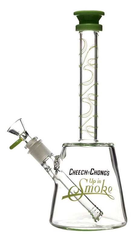Cheech & Chong's 12" Up In Smoke Chong Water Pipe, Beaker Design, Green Accents