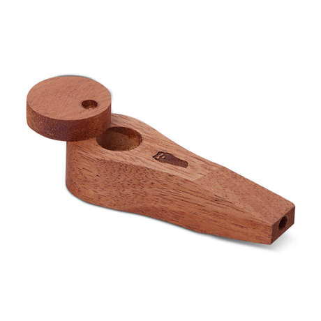 Bearded Distribution Artisan Wood Pipe 3.25" with Lid & Brass Screen - Handcrafted in USA