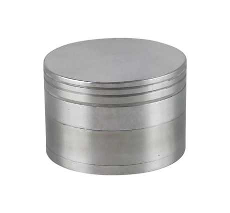 Classic 4-Piece Steel Grinder for Dry Herbs, 2" Diameter, Compact and Portable