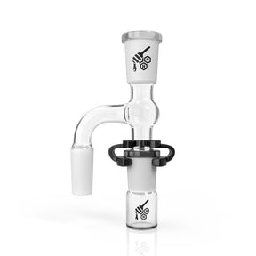 Honeybee Herb Classic Glass Reclaim Catcher, Front View on White Background