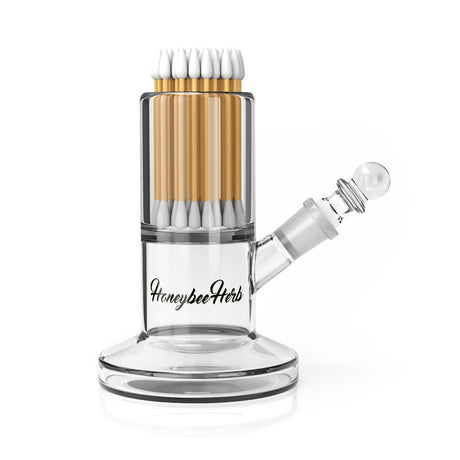 Honeybee Herb LUX ISO STATION with Cotton Swabs and Glass Bowl - Front View