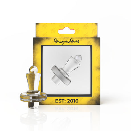 Honeybee Herb Opal Starlight Control Tower Cap for Dab Rigs, Clear Variant Displayed