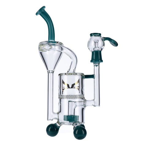 EVOLUTION Cyclone 9.75" Dab Rig in Light-Blue with Tornado Percolator - Front View