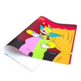 PILOT DIARY Silicone Dab Mat with Lion & Clown Design, Easy to Clean, Non-Slip - Angled View