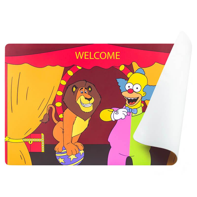 PILOT DIARY Silicone Dab Mat with Lion & Clown Design, Easy to Clean, Non-Stick Surface