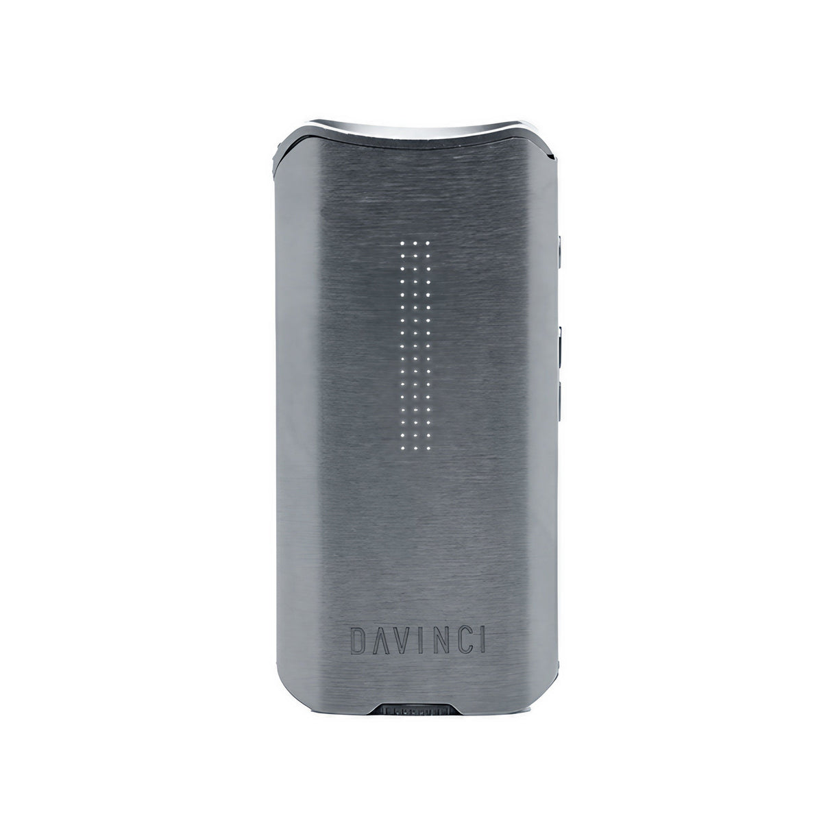 DaVinci IQ2 Vaporizer in Gunmetal - Front View with LED Display and Logo