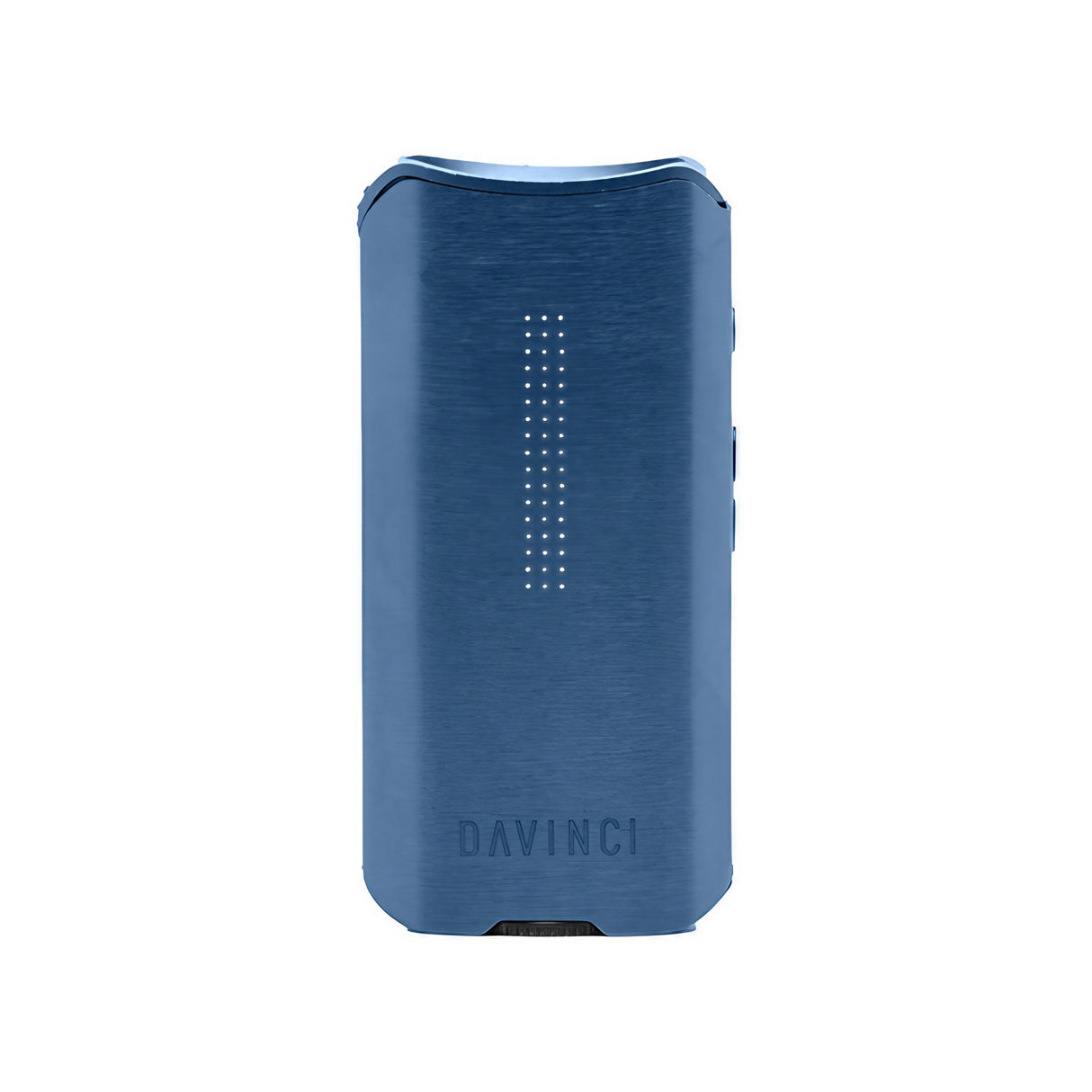 DaVinci IQ2 Vaporizer in blue, front view, portable design for dry herbs and concentrates