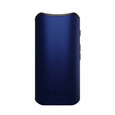DaVinci IQC Vaporizer in Sapphire - Front View, Portable Design for Dry Herbs and Concentrates