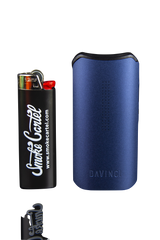 DaVinci IQC Vaporizer in Blue - Portable Design with Battery Power - Front View