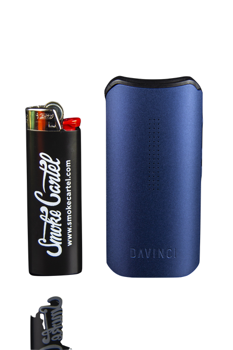 DaVinci IQC Vaporizer in Blue - Portable Design with Battery Power - Front View