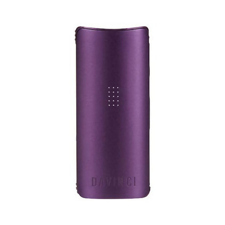 DaVinci MIQRO Vaporizer in purple, compact ceramic design for dry herbs, front view on white background