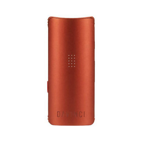 DaVinci MIQRO Vaporizer in Rust Red, Compact Ceramic Dry Herb Vaporizer with Battery, Front View