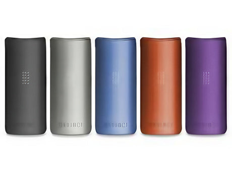 DaVinci MIQRO Vaporizers in five colors, compact design, front view on white background