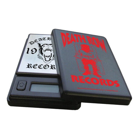 Infyniti Scales Death Row Records Digital Pocket Scale, Compact Steel Design, Front View