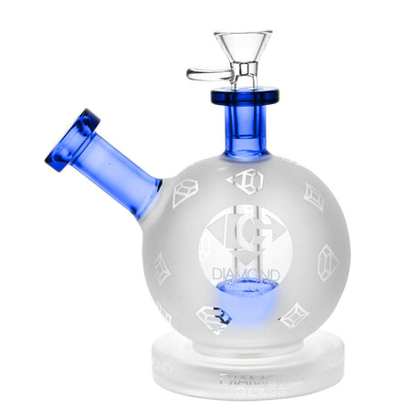 Diamond Glass 6" SnowBall Water Pipe, 14mm Female, Borosilicate Glass, Assorted Colors